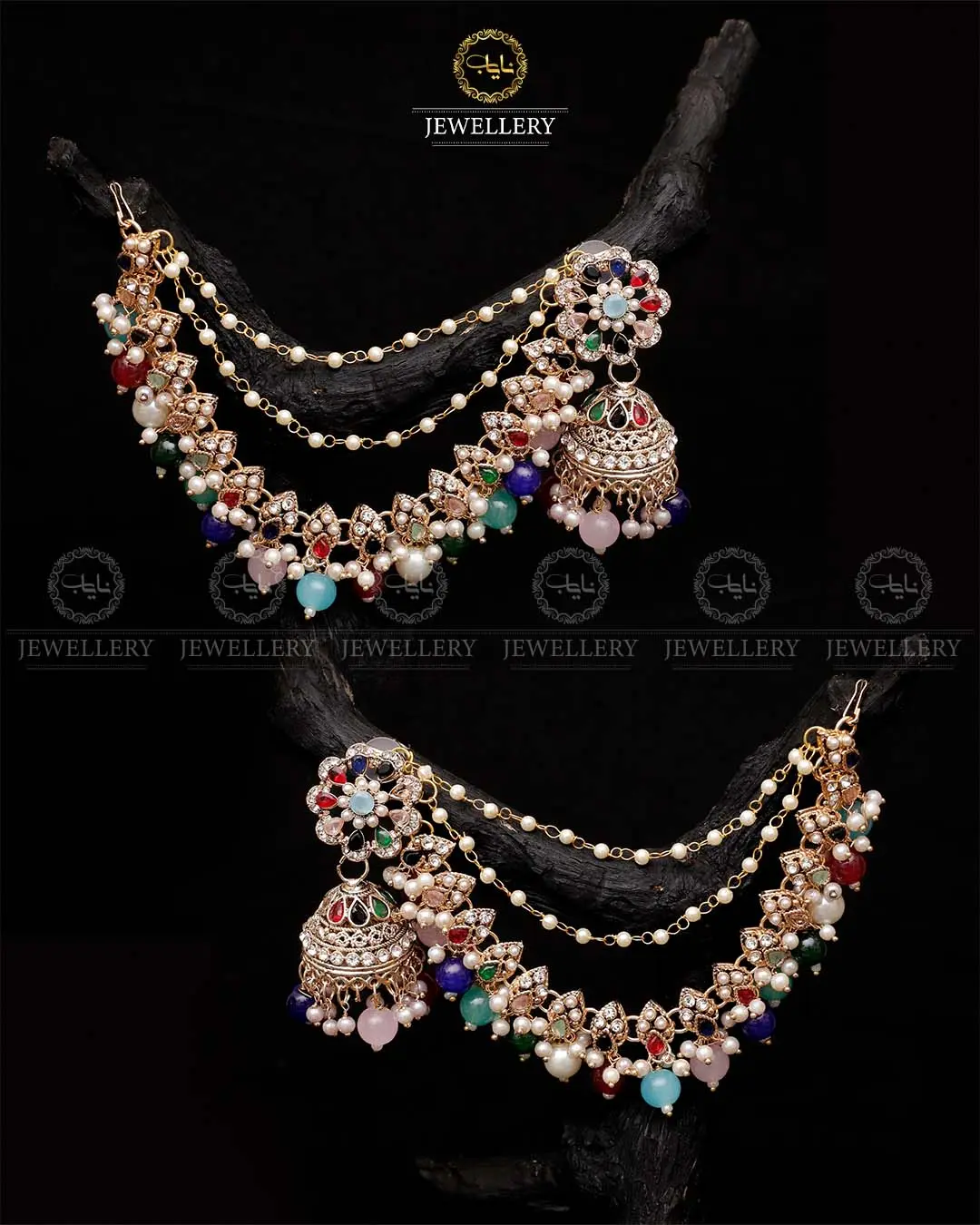 Bahubali sahara Jhumki-2103-Golden - Image 5