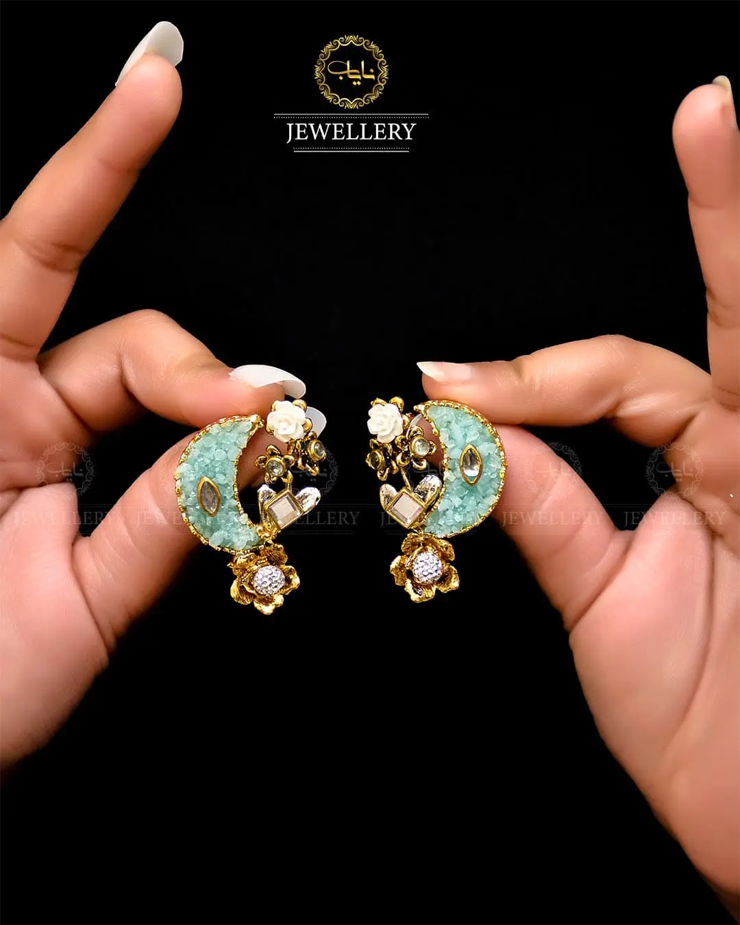 Crush Chand Bali  NJ -1724 - Image 12