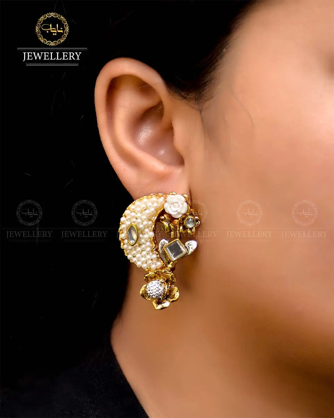 Crush Chand Bali  NJ -1724 - Image 3