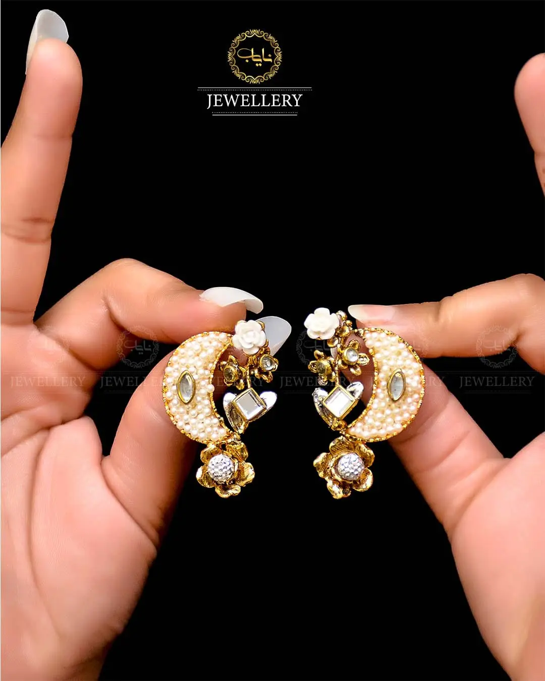 Crush Chand Bali  NJ -1724 - Image 4