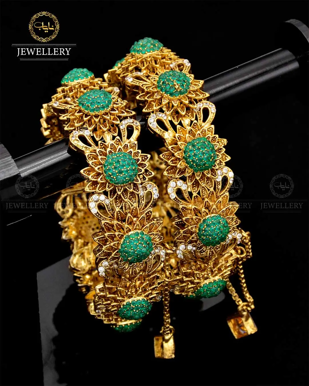 Designer Hand made Flower Openable Bangles NJ-1764 - Image 4