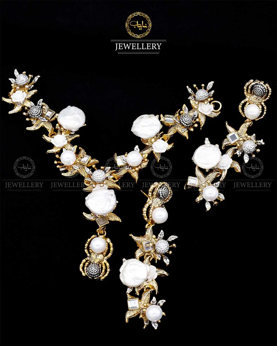 Designer Hand Made Seep Necklace set  NJ -1721 - Image 4