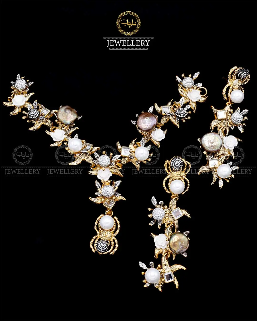Designer Hand Made Seep Necklace set  NJ -1721 - Image 5