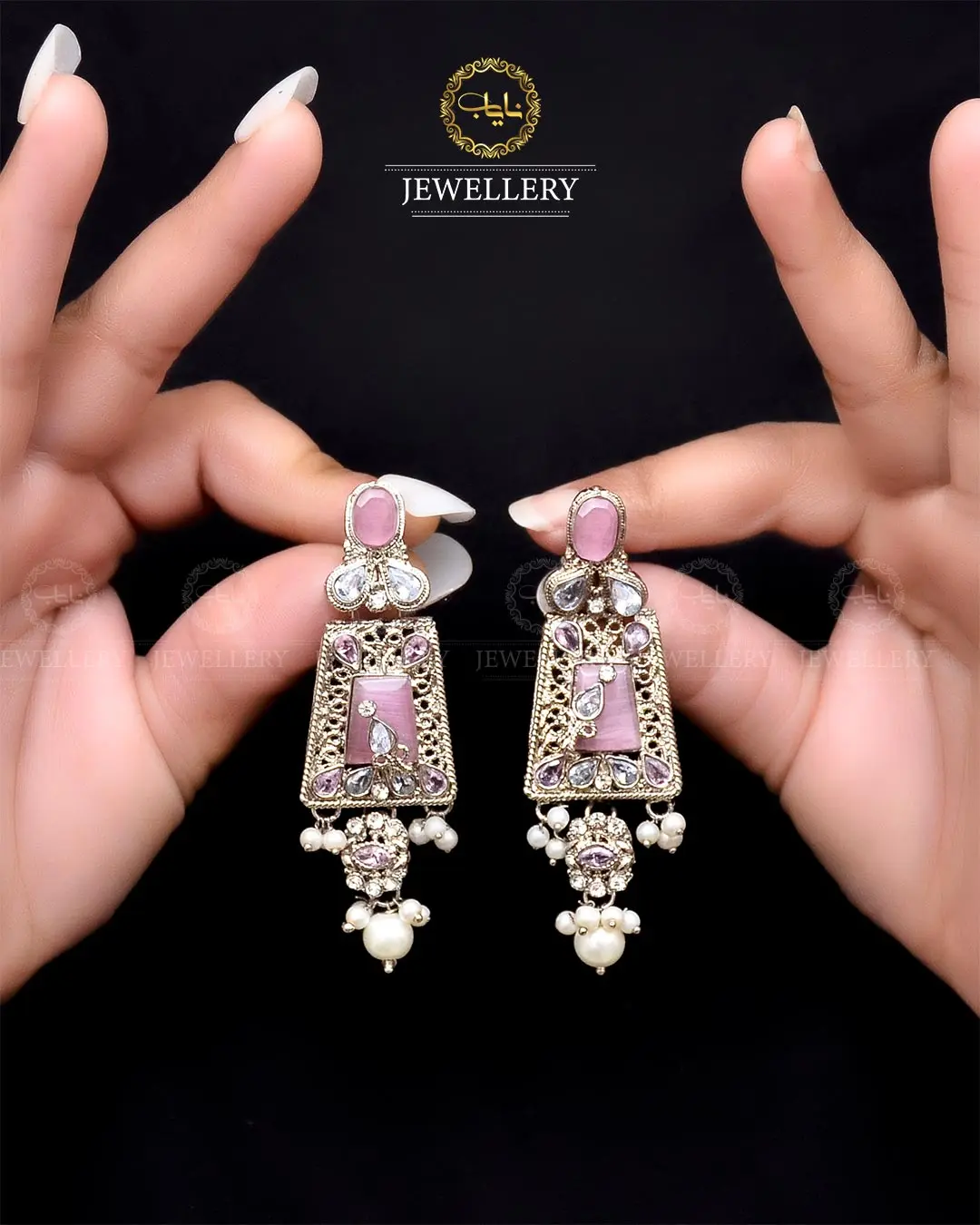 Egyptian Earrings NJ-1756-Golden - Image 16