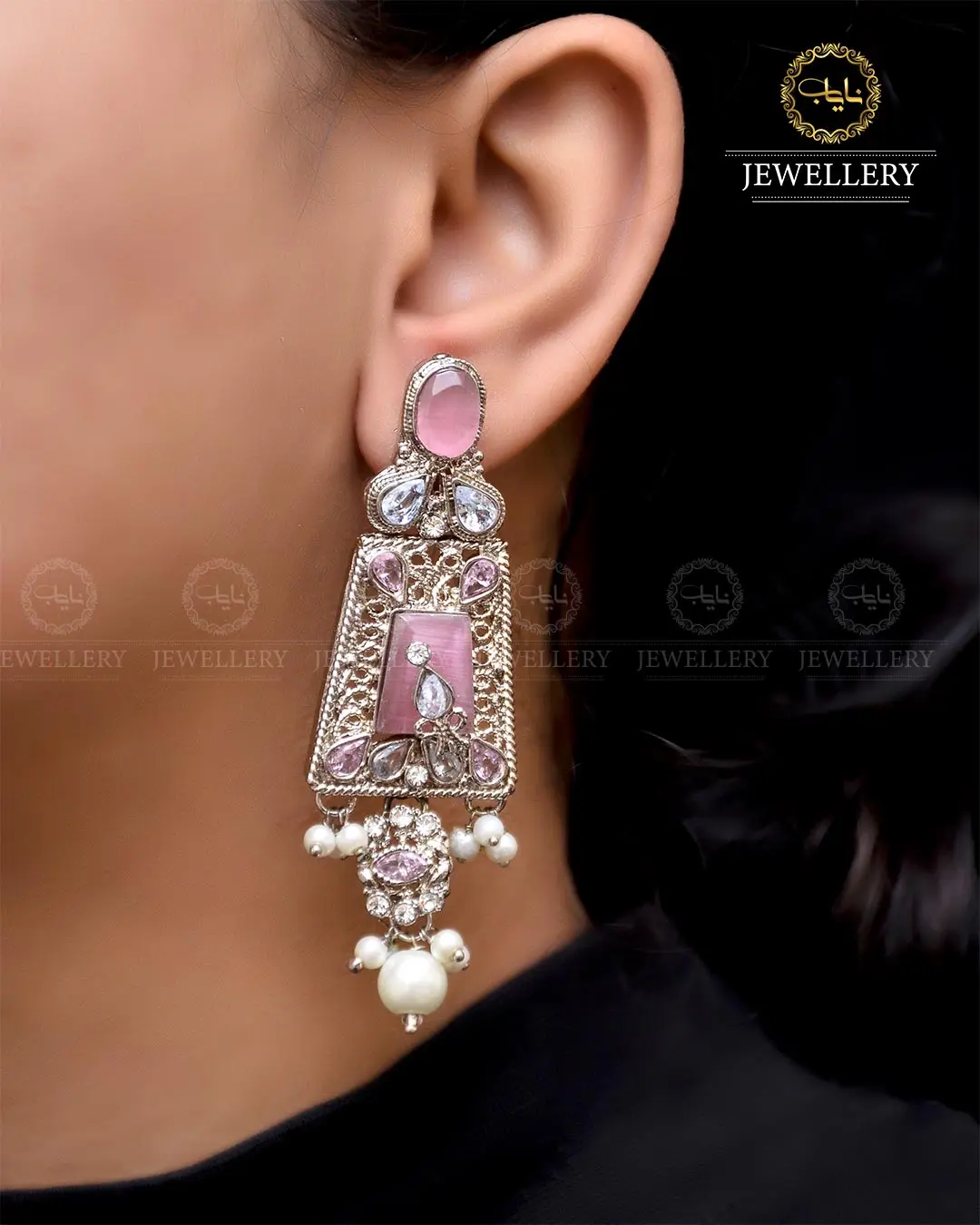Egyptian Earrings NJ-1756-Golden - Image 17