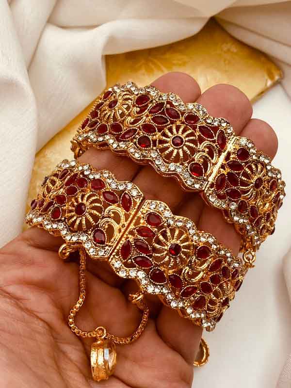 Egyptian Openable Bangles (Pair) NJ-1548 - Image 6