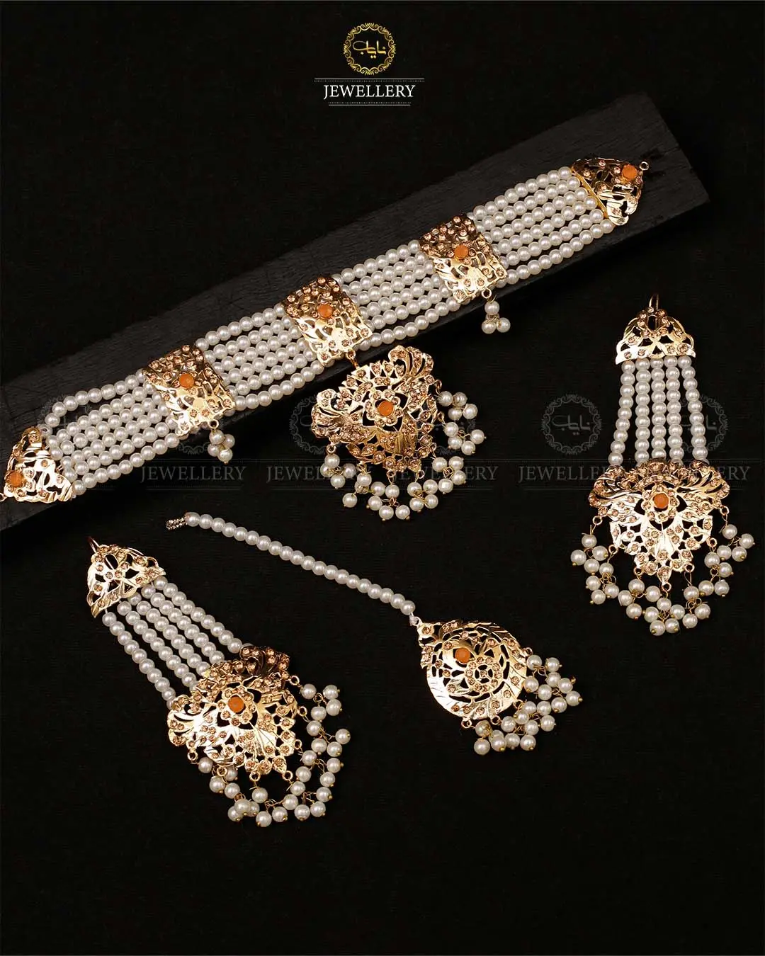 Hyedrabadi chokar set with Tika NJ-1872 - Image 4