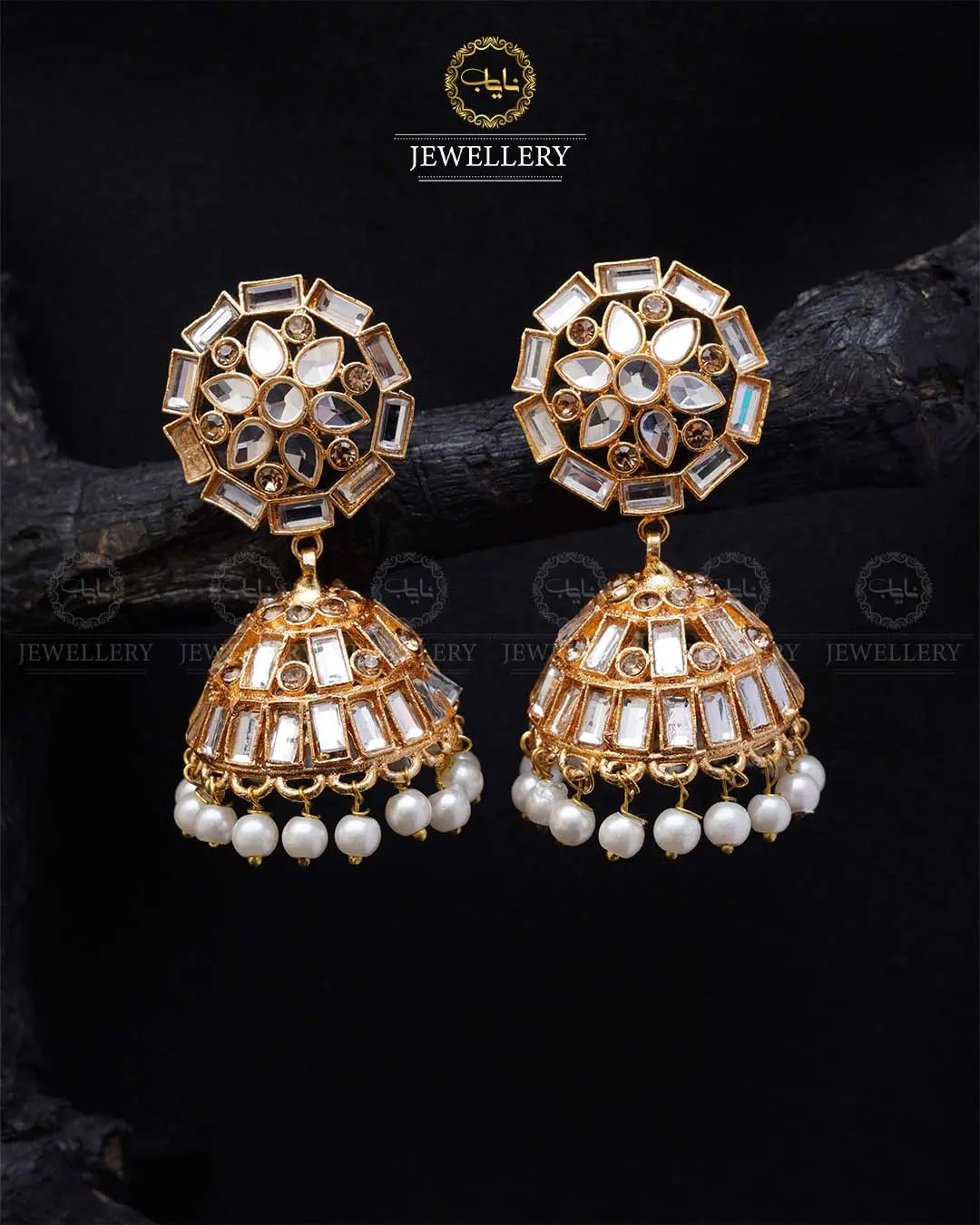 Kundan Jhumki  -2033-G - Image 5
