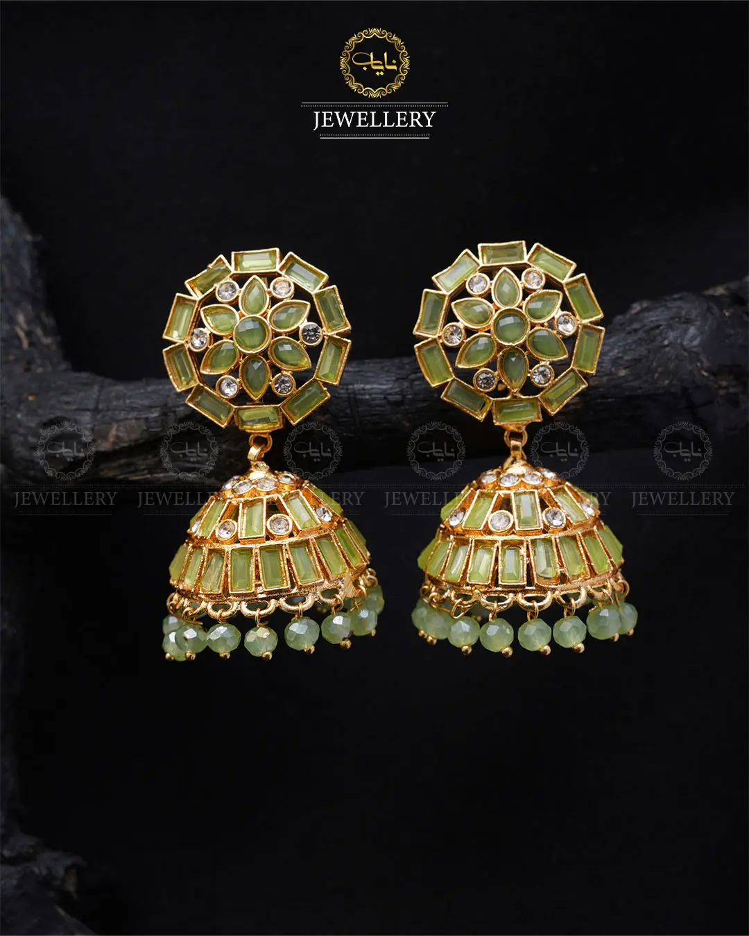 Kundan Jhumki  -2033-G - Image 6