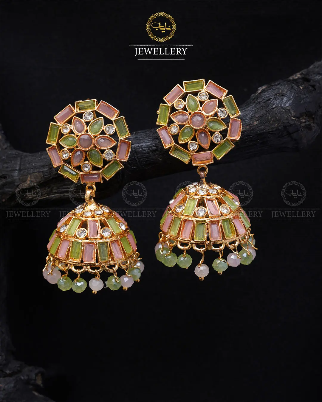 Kundan Jhumki  -2033-G - Image 8