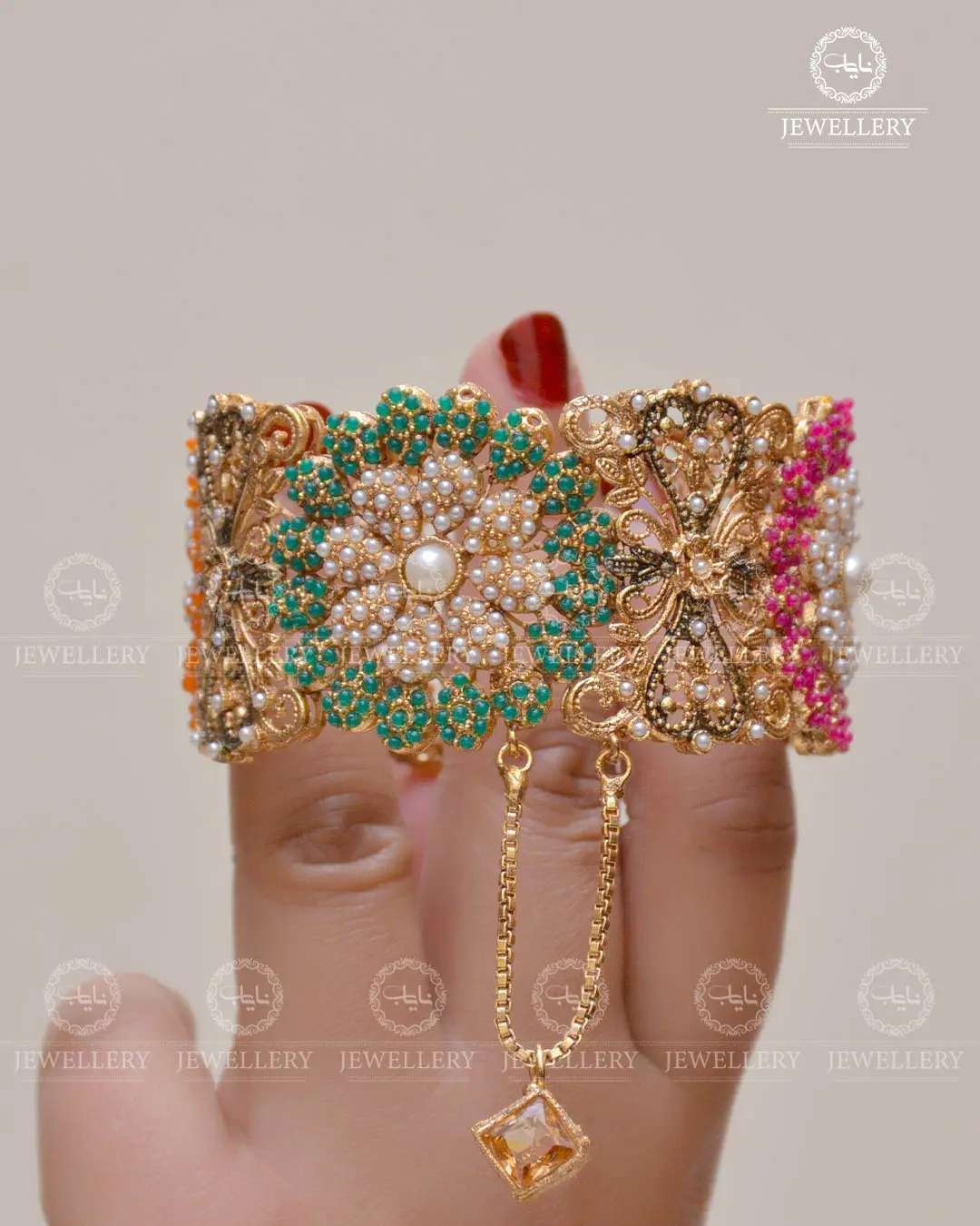 Fiza Hand made Noratan Openable Kangan (Each) NJ-1628 - Image 3
