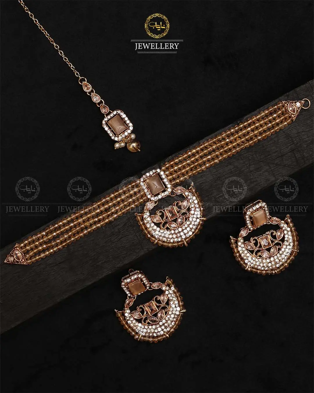 Omega Turkish Chokar set-2229-Golden - Image 4