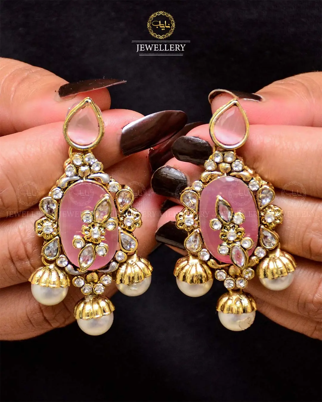 Premium Quality Egyptian Earrings NJ-1878-G - Image 12