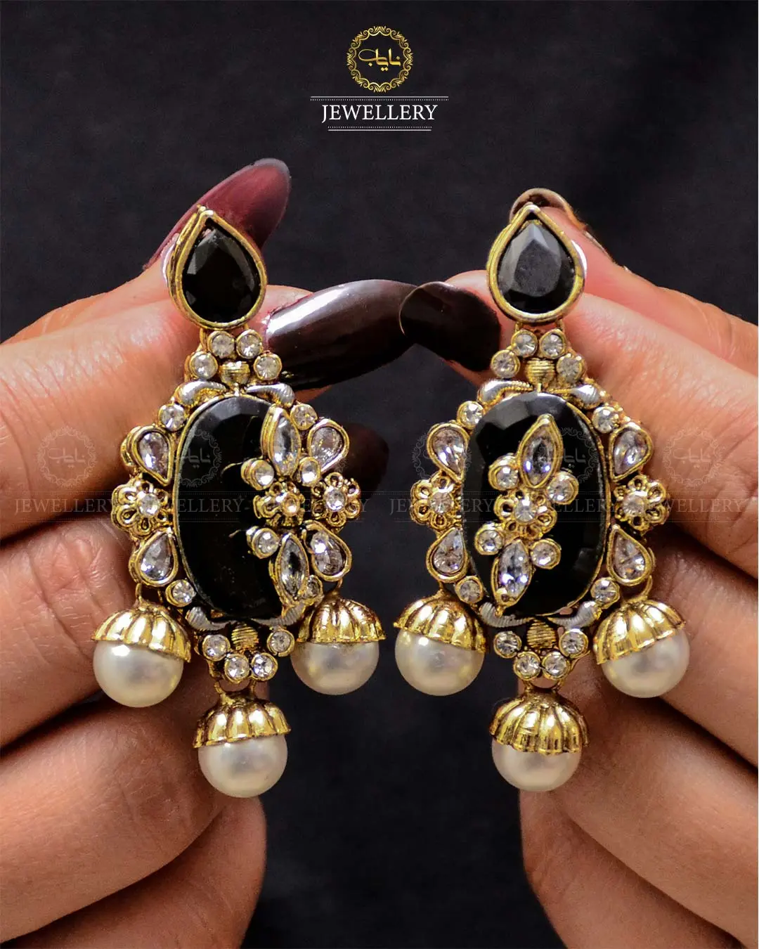 Premium Quality Egyptian Earrings NJ-1878-G - Image 15