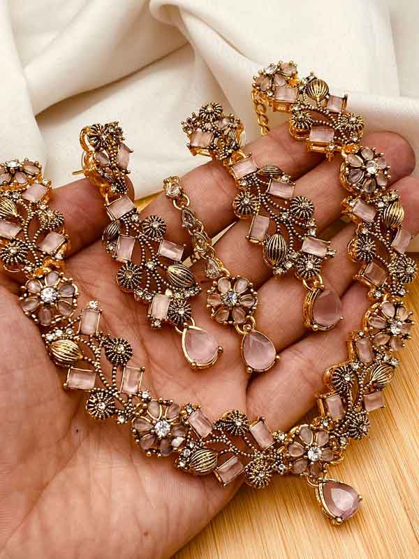 Turkish Necklace Set NJ-1528-G - Image 3