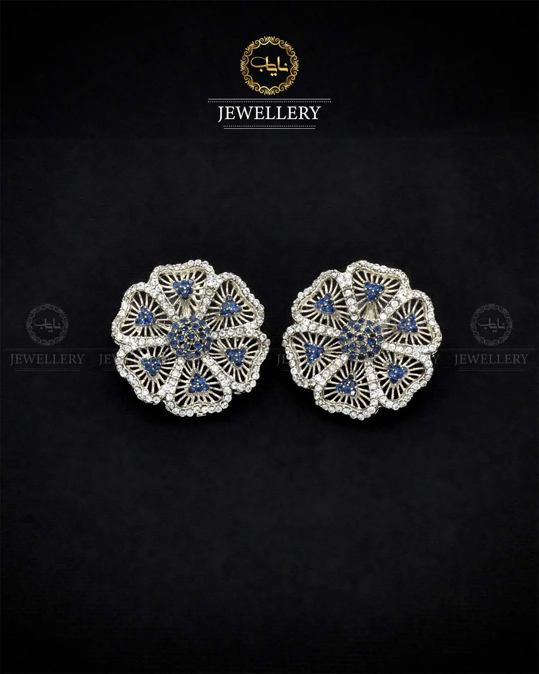 Zarcon Flower Tops NJ-1838-Silver - Image 4