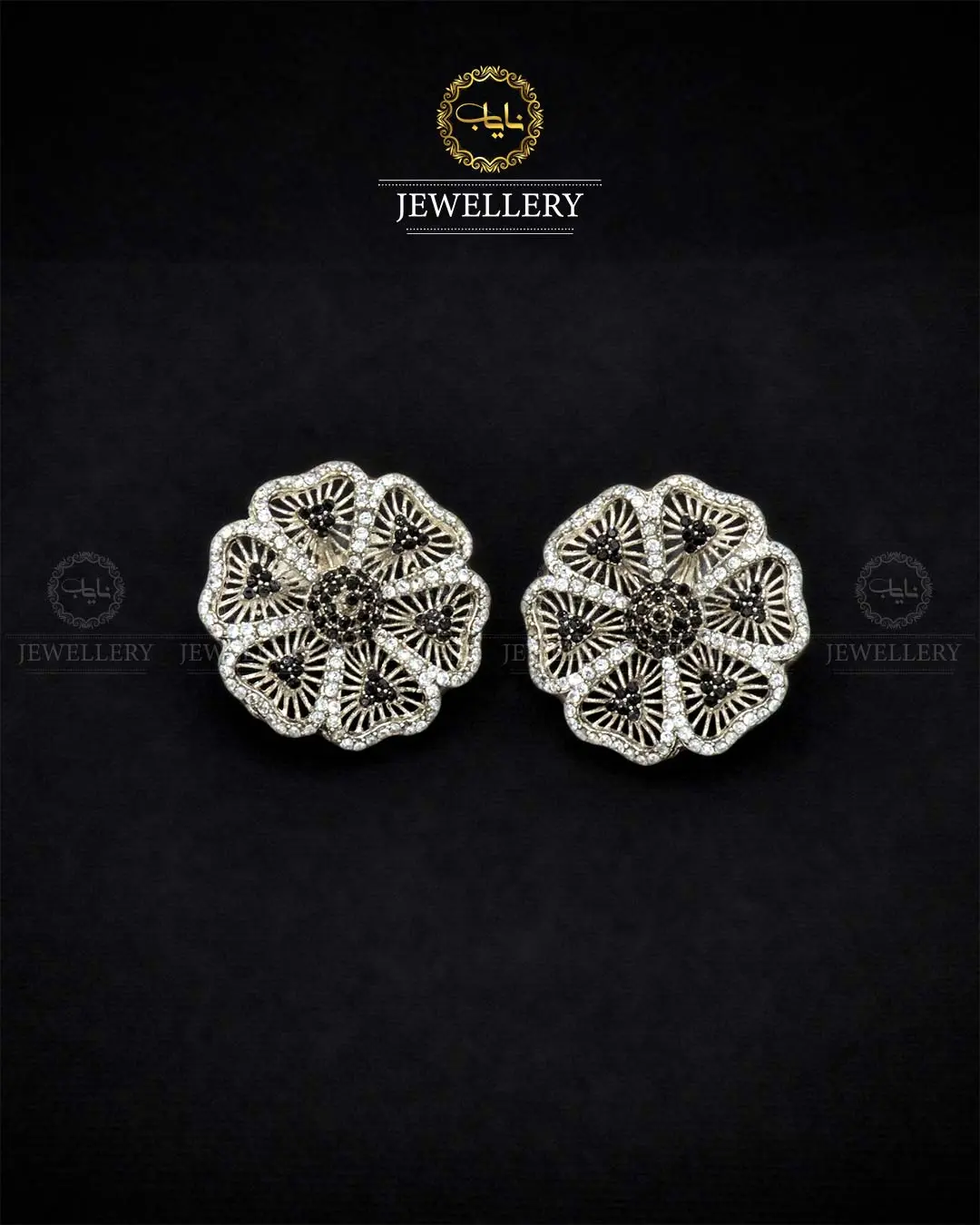 Zarcon Flower Tops NJ-1838-Silver - Image 6