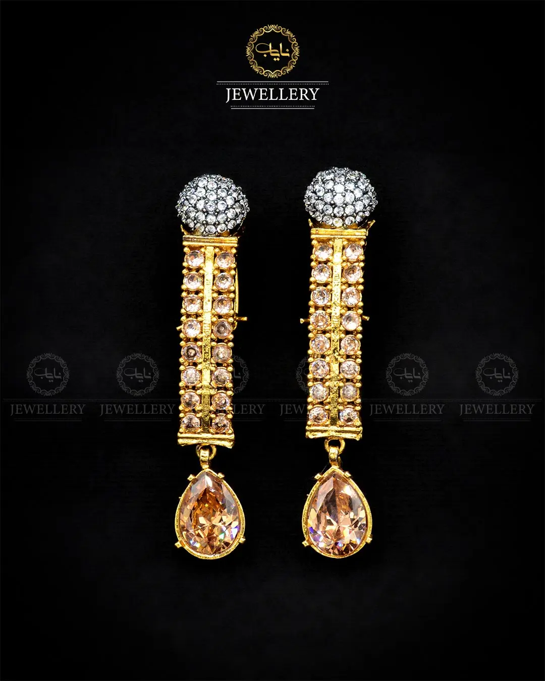 Zarcon Long Earrings NJ-1889 - Image 4